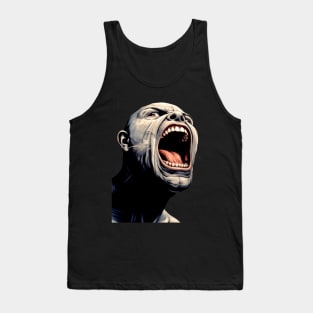 Angry Face: I Could Have Had a Cigar on a Dark Background Tank Top